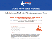 Tablet Screenshot of dallasadagencies.com